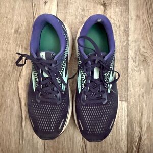 Brooks Ghost 14 Women's Navy and Teal Running Shoes